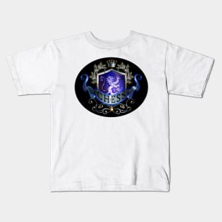 Chess Shield with White Dragon Kids T-Shirt
